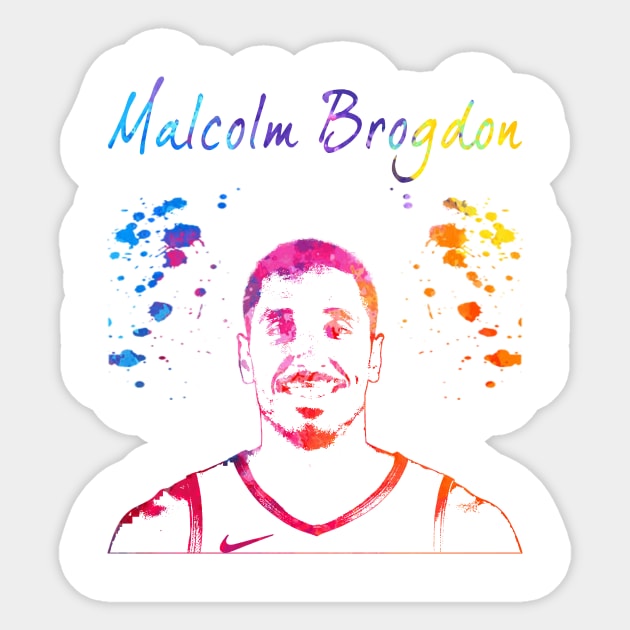 Malcolm Brogdon Sticker by Moreno Art